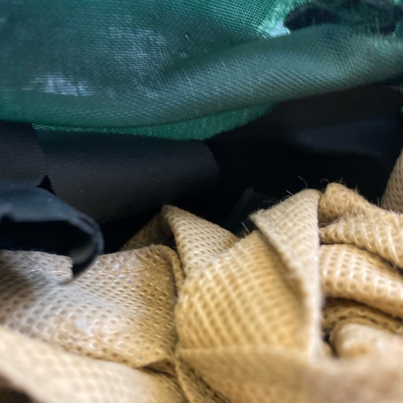 LONGCHAMP FOREST GREEN Tote GORG RARE πED FLAWED - Picture 15 of 16